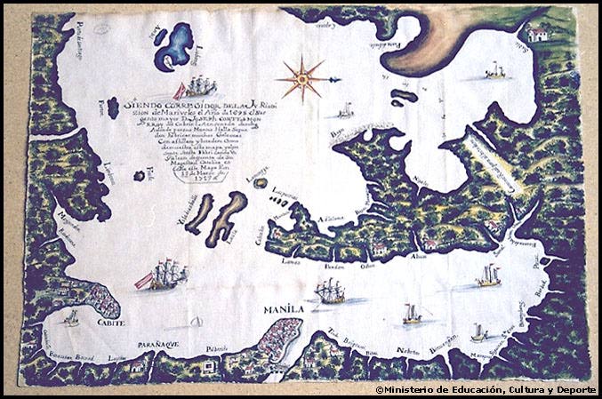 карта Филиппин 1556 года